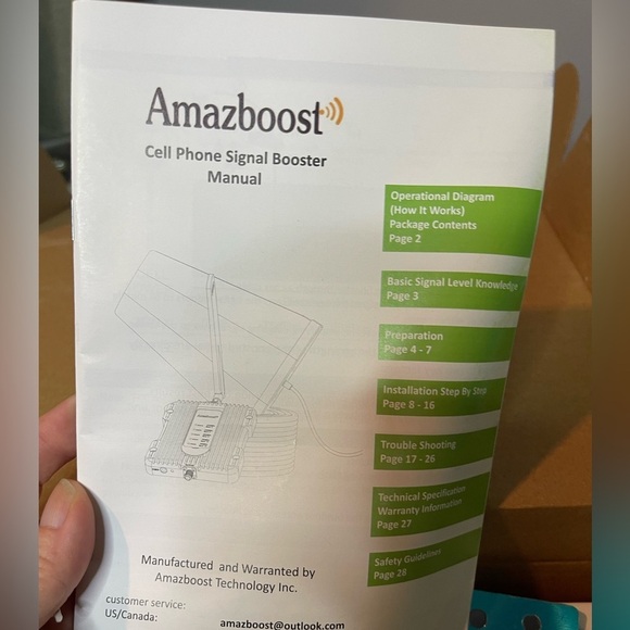 Amazboost Cell Phone Booster for Home -up to 2 500 SQ FT Cell Signal A1 - Picture 7 of 9